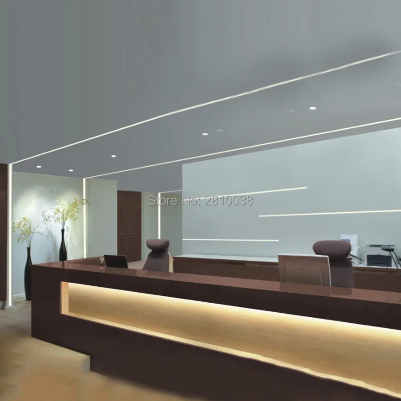 10X1 м комплектов/партия поверхностного монтажа алюминиевый профиль для