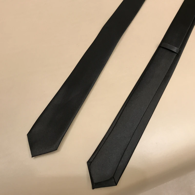 

New Business Tie Narrow and Long Temperament Tie Polyester Pure Colour Men's and Women's Suit Tie Length 145cm width 7 cm