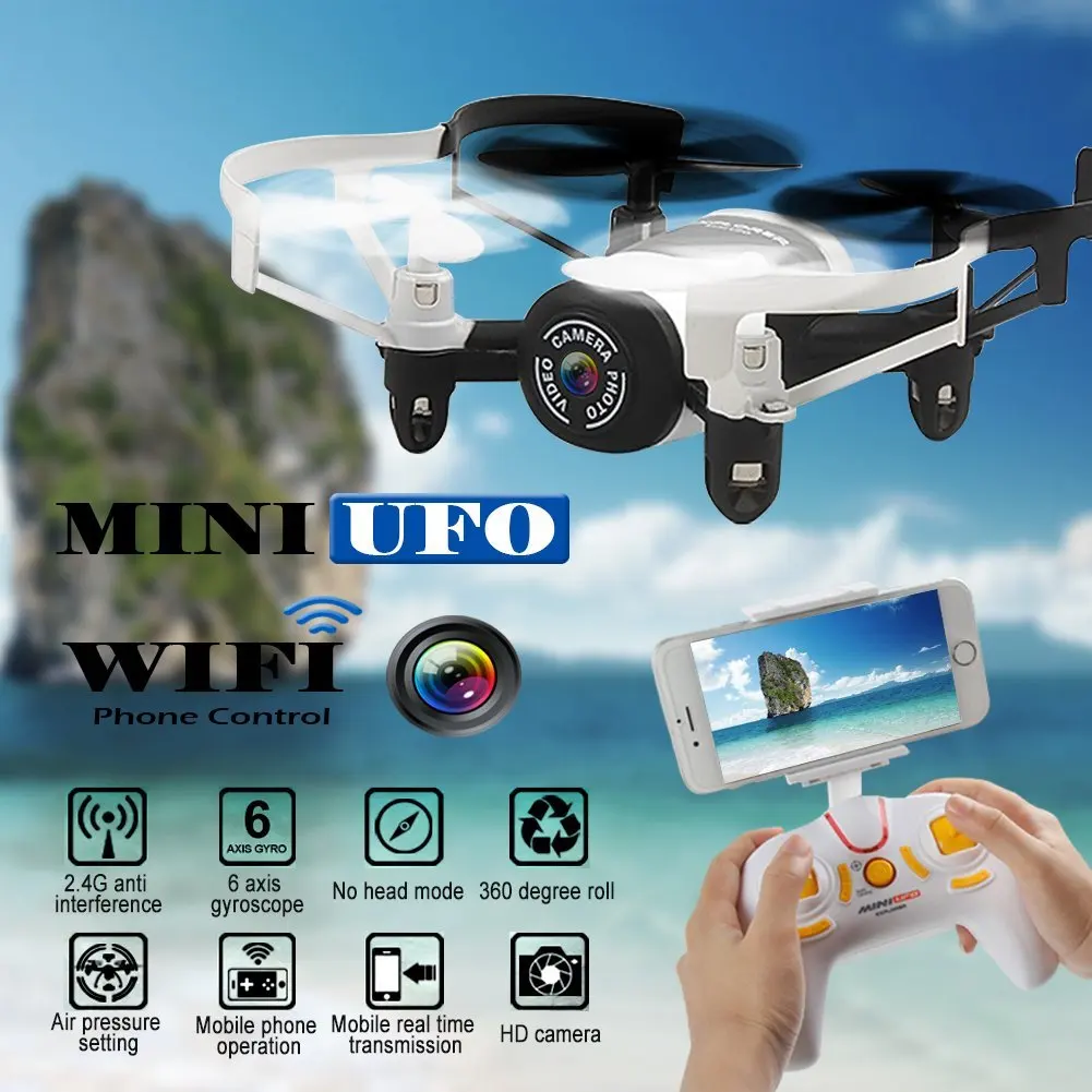 EBOYU(TM) JXD 512DW Mini Nano Wi-Fi FPV RC вертолет Дрон Квадрокоптер с режимом удержания высоты и hd-камерой Безголовый режим RTF
