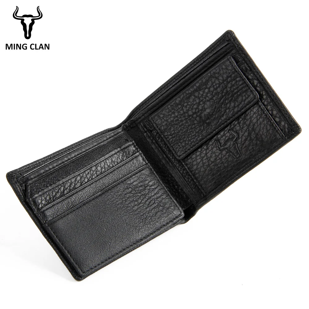 Small Slim Mini Fashion Genuine Leather Men Wallet Male Purse Thin Perse Walet Cuzdan Vallet Money Bag Document For Card Holder