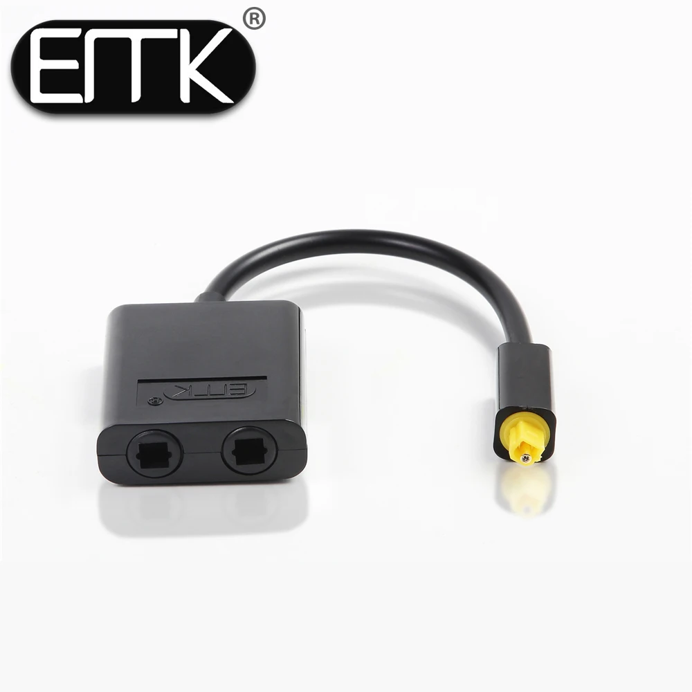 

EMK SPDIF/Toslink Цифровой оптический аудио разделитель Toslink кабель SPDIF оптический сплиттер адаптер