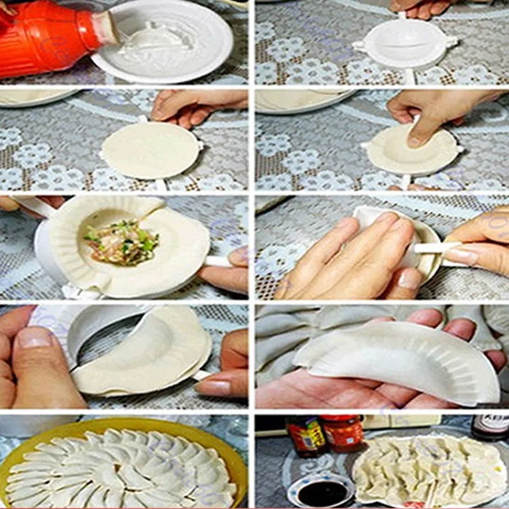 5 компл./лот белый пластик китайское мясо пельменей пирог кондитерские формы
