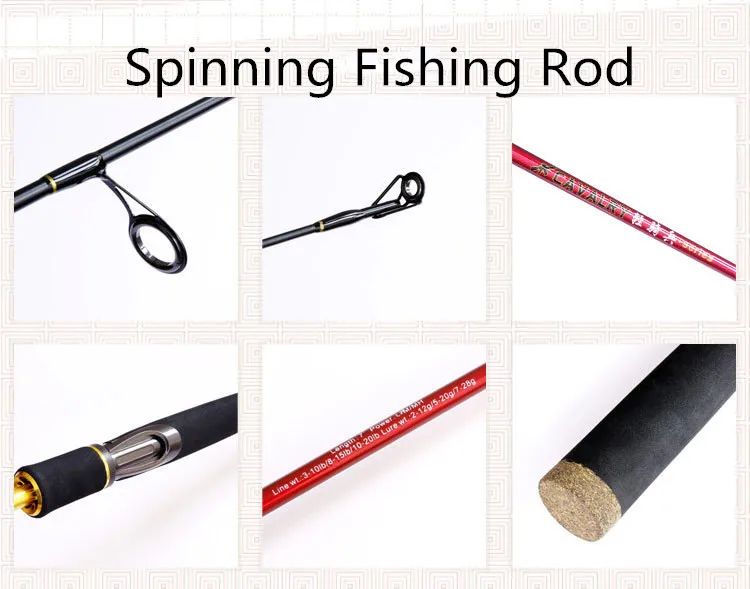 2.1M 2.4M Casting/Spinning Fishing Rod 1 With 3 Different Tonality (L/M/MH) diffrient Feeling Tackle | Спорт и развлечения