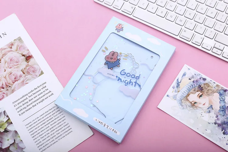 1 шт. Kawaii планировщик записная книжка милый кролик в дневник масла состав упражнений пружинный блокнот Подарочный блокнот канцелярские принадлежности