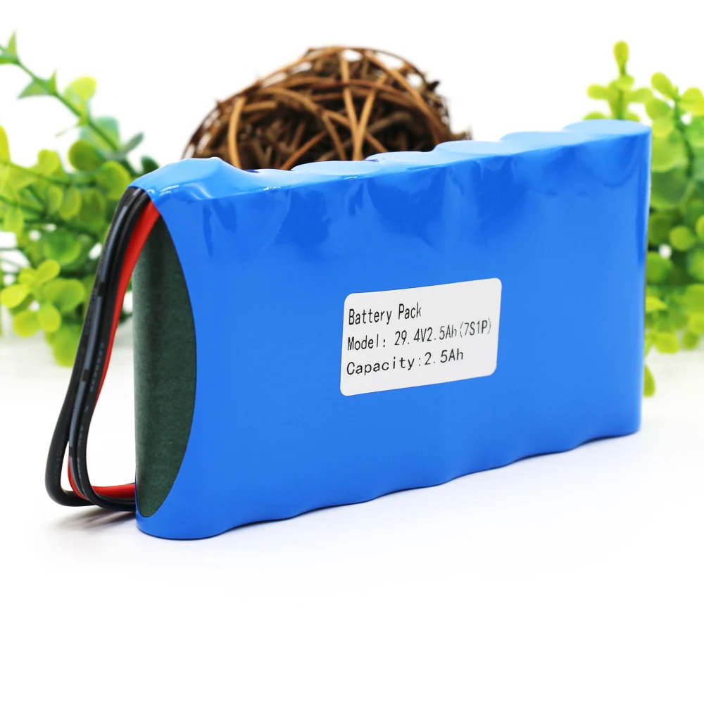 KLUOSI 7S1P 29,4 V 2500mAh 24V литий-ионная аккумуляторная батарея с 20A баланс BMS для мопеда Ebike лампа для скутеров велосипедов инвалидных колясок и т. Д