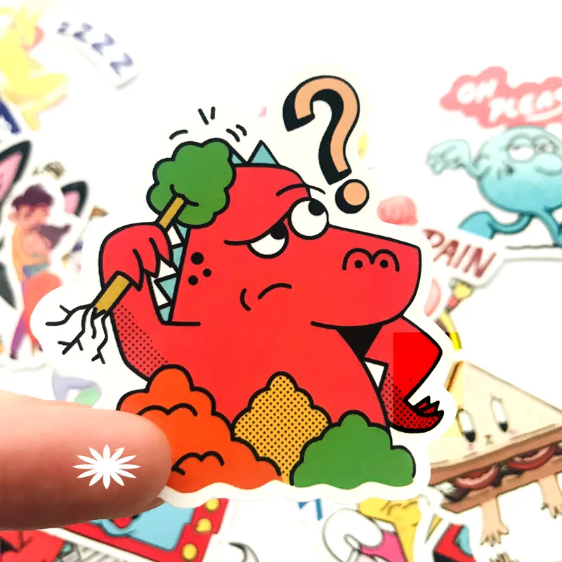 Водостойкие забавные граффити-наклейки из ПВХ для скутера велосипеда скейтборда