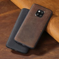 genuine leather phone case for huawei p50 p40 p30 lite mate 20 40 pro smart 2021 vintage coverfor honor 9x 10 20 lite 50