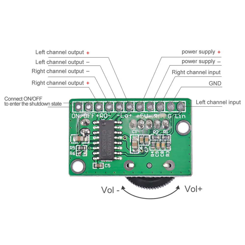 Aiyima 8403 Amplifier Board 3W+3W Stereo Class D Mini Digital Audio Amplifiers DC5V USB Power Supply | Электроника