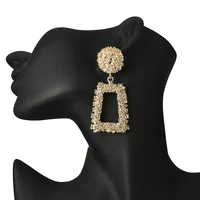 dangle earing vintage earrings for women gold color geometric statement earring 2018 metal earing hanging fashion jewelry trend