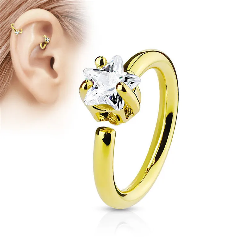 Готическая перегородка панк стиль хирургическая сталь гибкие поддельные