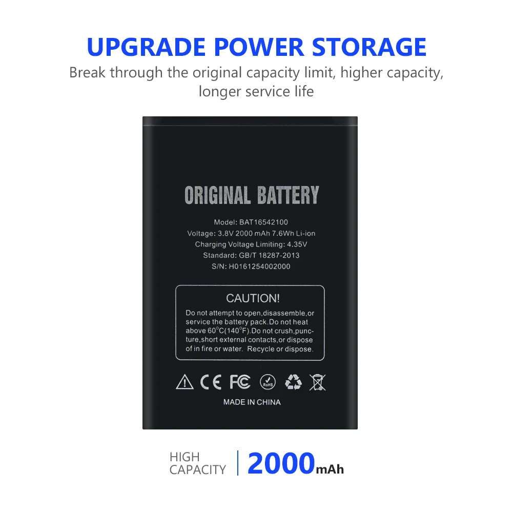 2000mAh BAT16542100 литий полимерная аккумуляторная батарея для мобильного телефона Для