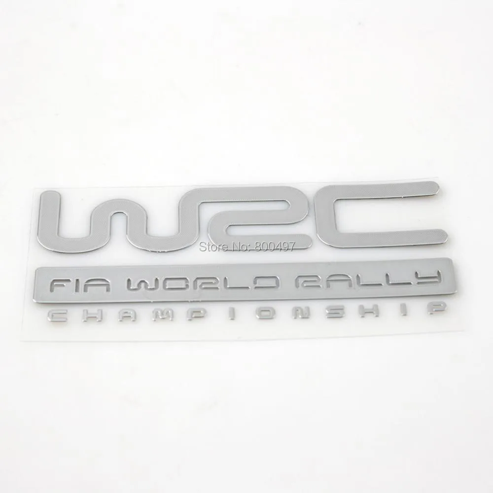 

3D Car Trunk Nickel Alloy Badge Emblem Sticker Accessories Adhesive Car Styling Badge Decal For WRC FIA World Rally Champ