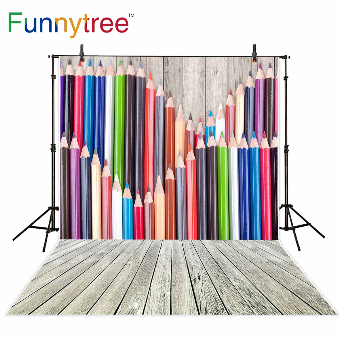 Фон Funnytree для фотосъемки на выпускной фотостудия акварельные карандаши растения