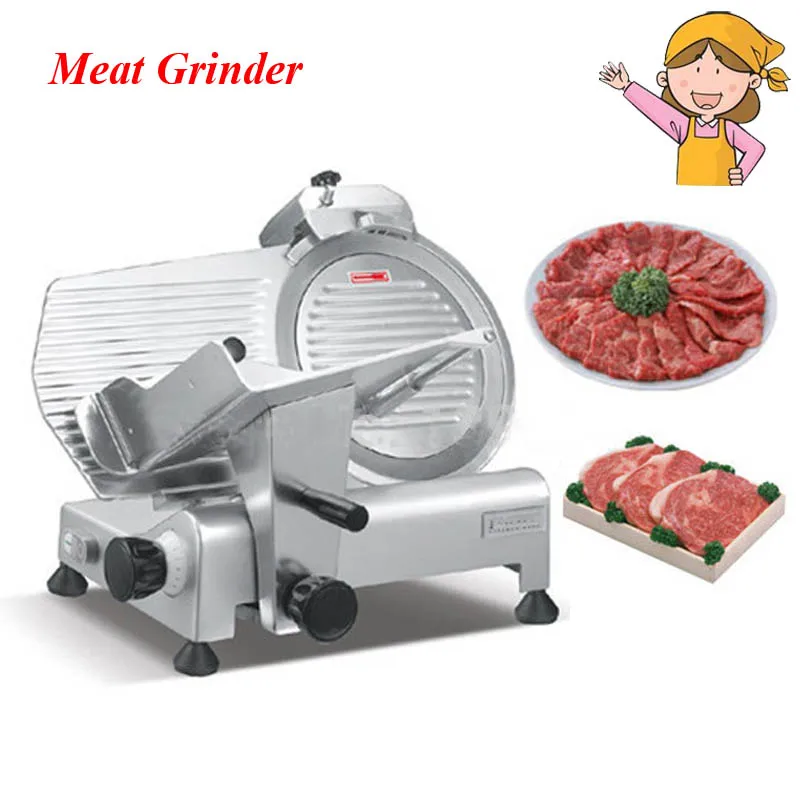 

110V/220V 10 Inch Electric Frozen Meat Slicer Semi-automatic Mutton Slicing Machine with English Manual ES300-12