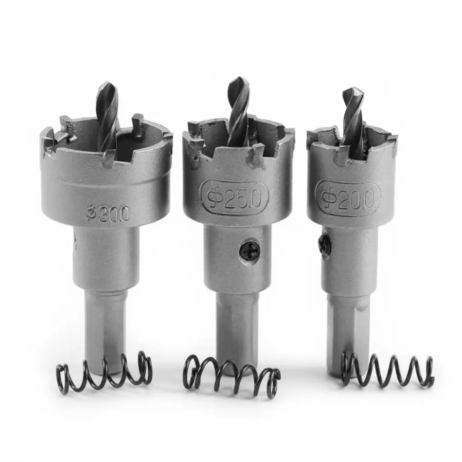 3 шт. HSS сверла кольцевая пила Резак Нержавеющая сталь металлического сплава по