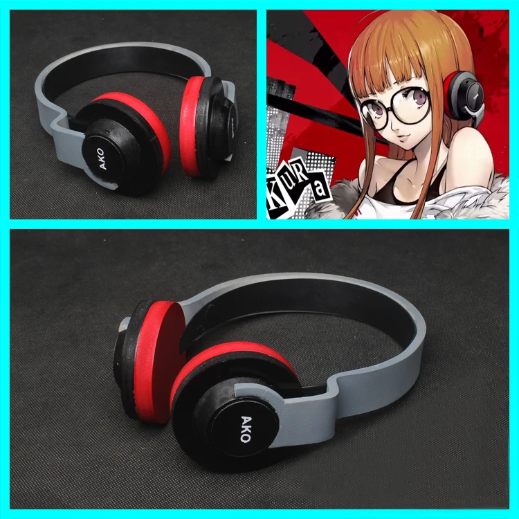 Аксессуары для косплея P5 Persona 5 футаба Сакура аксессуары наушники из ПВХ головные
