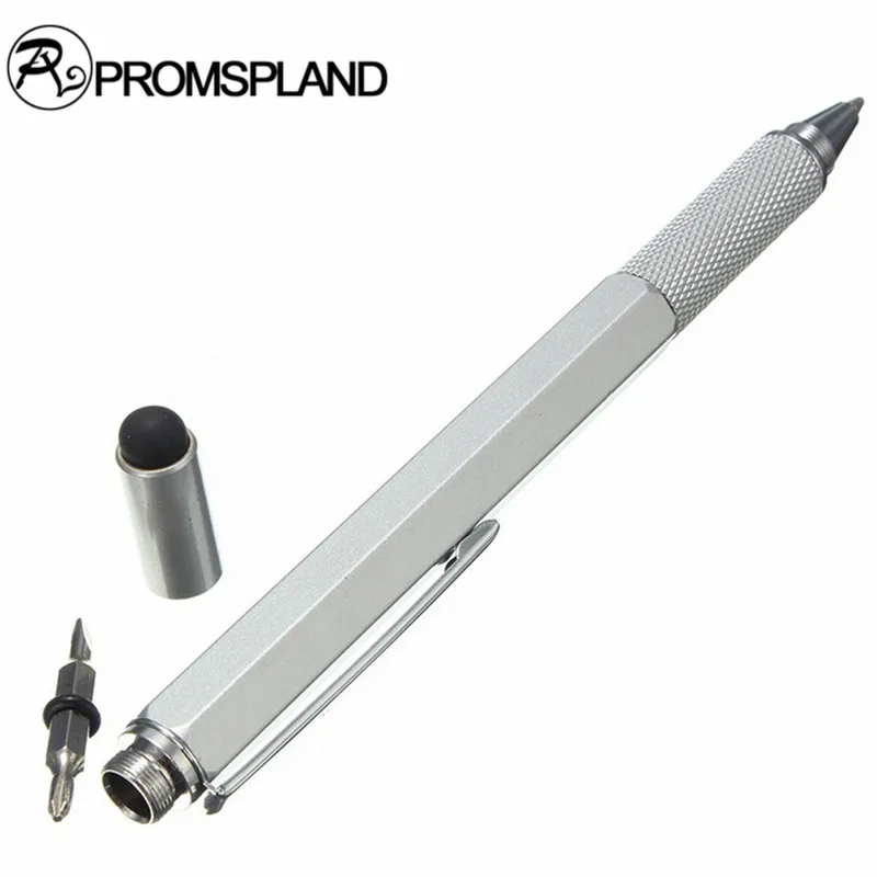 Promspland 1 шт. Карманный 6 в Многофункциональные ручки с Сенсорный экран правитель
