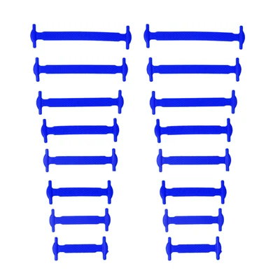 Royal blue 16 шт./лот шнурки для бега без галстука эластичные силиконовые шнурки эластичные шнурки креативные ленивые силиконовые шнурки без галстука резиновые шнурки - Цвет: Royal blue