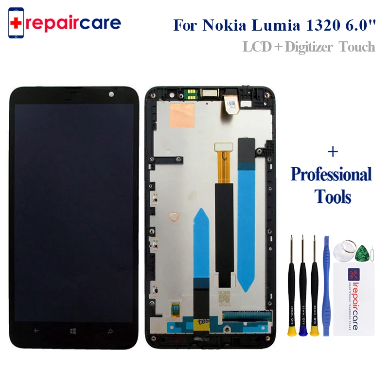 Оригинальный 6 0 '񟡰x720 жк дисплей для NOKIA Lumia 1320 сенсорный экран дигитайзер