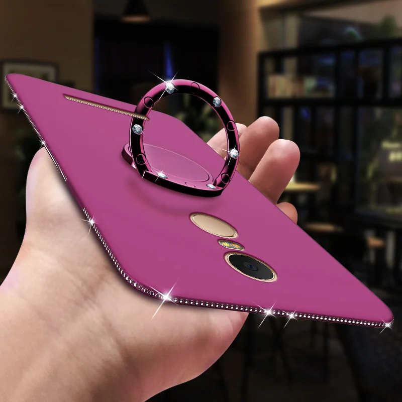 Bling Ring Case For Xiaomi Redmi 4 4A 5A 5 Plus Note 4X Pro Cover Diamond Silicone Phone Cases Mi 6 6X A2 |