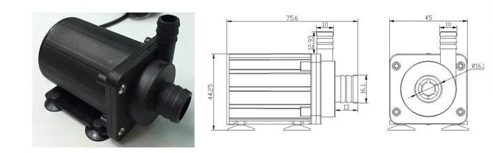 Bringsmart SR-800A водяной насос 560-1200л/ч 3 5-8 м Бесщеточный погружной фонтанный 12 В