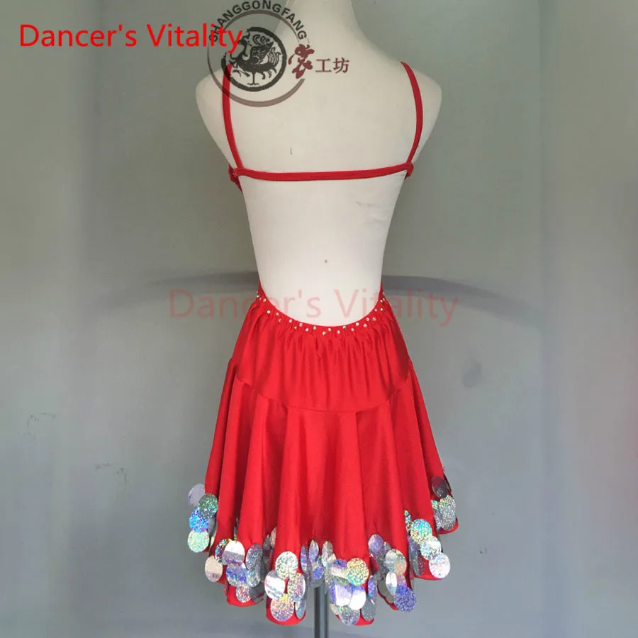 

Dancer's Vitality Wave Edge Diamond Harness Style Latin Dance Dress Women Samba Salsa Tango Dress For Latin Competition Dress