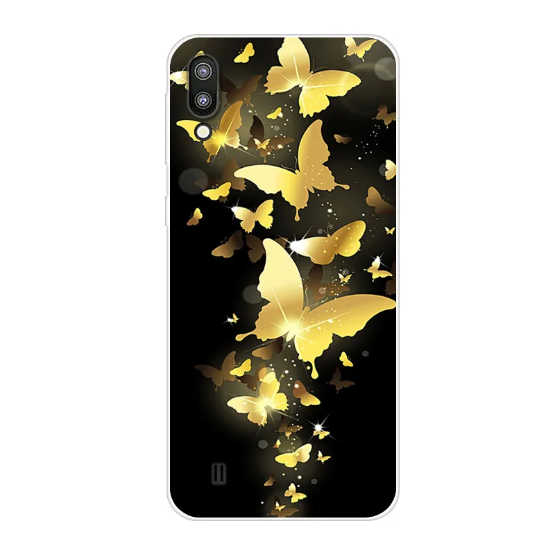 Мультяшный чехол для Samsung M10 Мягкая силиконовая задняя крышка телефона Galaxy M 10