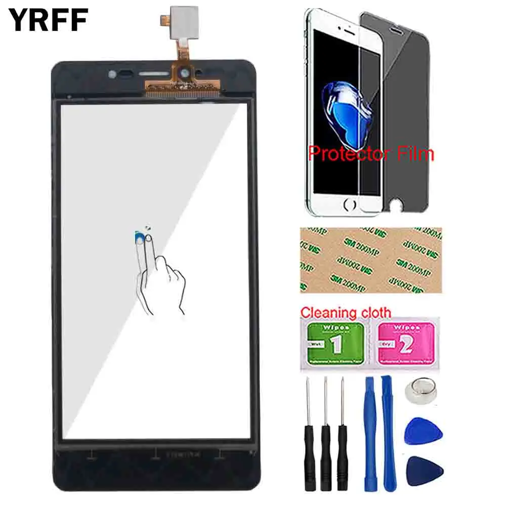Сенсорное Стекло для телефона Leagoo power 2, сенсорная панель дигитайзера, переднее стекло, сенсорные инструменты, защитная пленка, салфетки