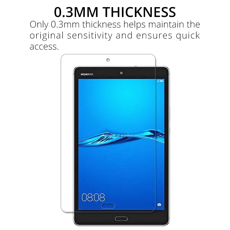 Aiyoo закаленное Стекло Экран протектор для huawei MediaPad M5 Lite 10 M3 8,0 M6 10,8 M6 8,4 T5 10 T3 9,6 планшет Стекло пленка