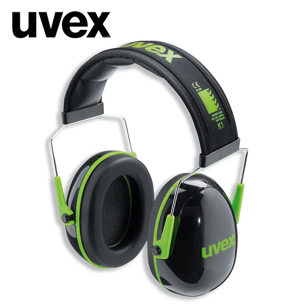 

UVEX K1 Soundproof Earmuffs Noise Reduction Earmuffs 28dB SNR Adjustable Headband for Industrial Work Sleep Travel Soundproof