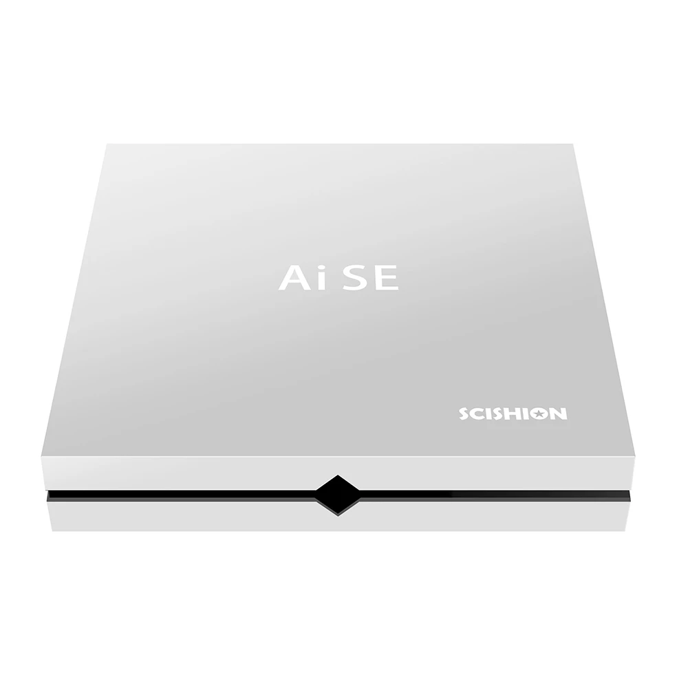 SCISHION Ai SE Android 7,1 умная игра ТВ коробка RK3399 4G+ 64G 4 K H.265 мультимедийный видеоплеер w/геймпад 5G/2,4G, Wi-Fi, RJ45 USB3.0