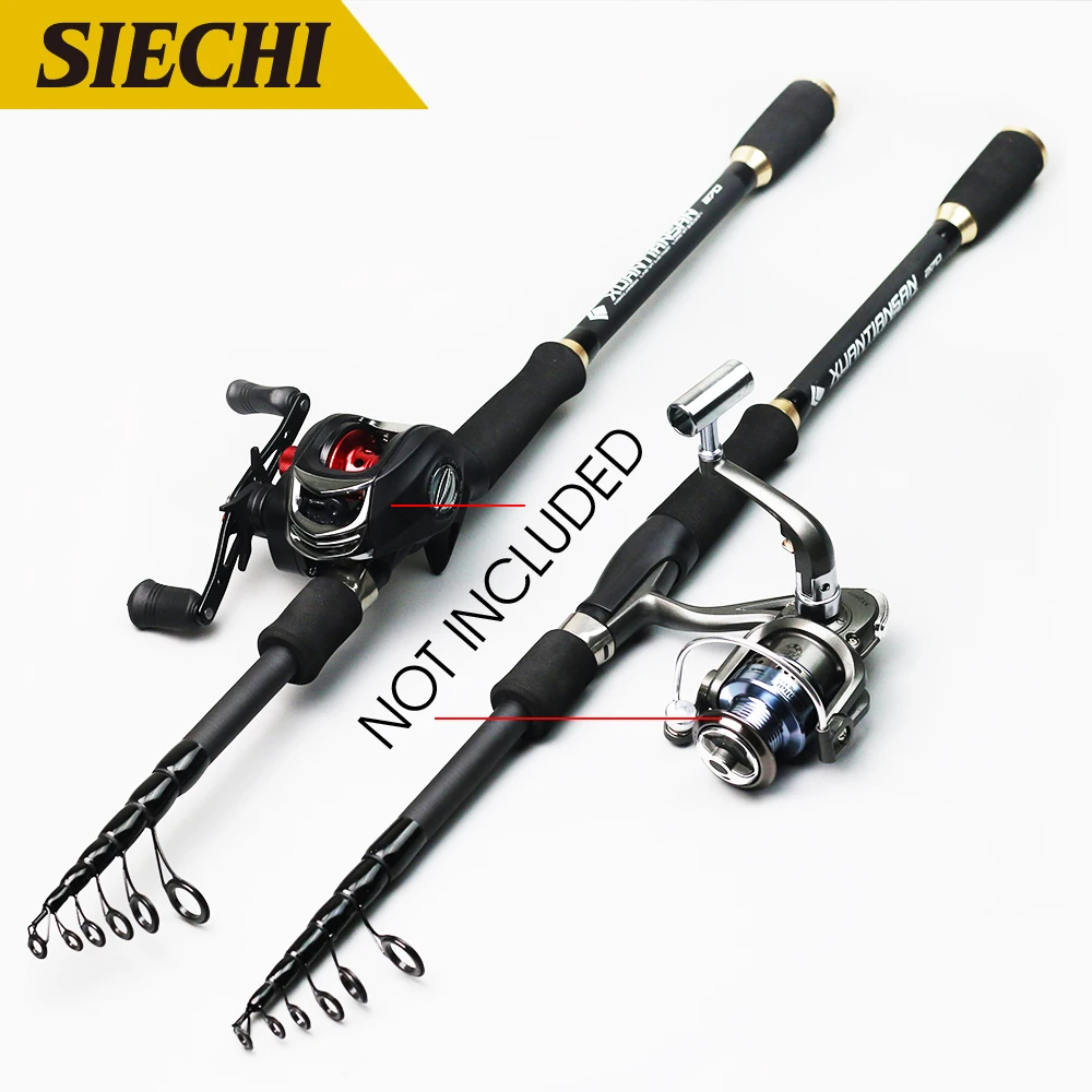 

Telescopic Fishing Rod Carbon Fiber Ultralight Fishing Pole Portable Spinning Casting Rods 1.8/2.1/2.4/2.7m