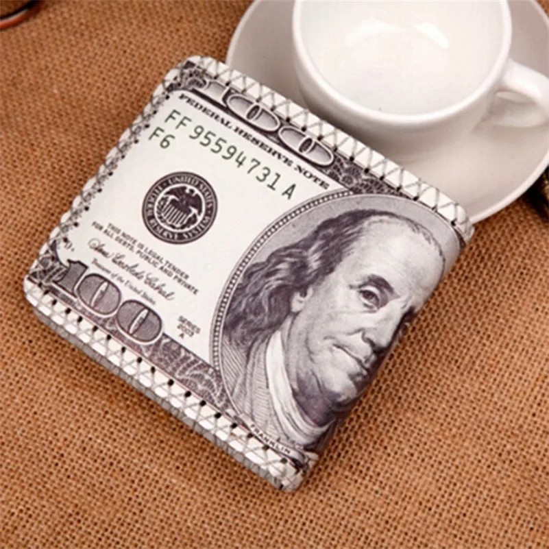 Американский доллар фото бумажник мужские кожаные кошельки мужской кошелек