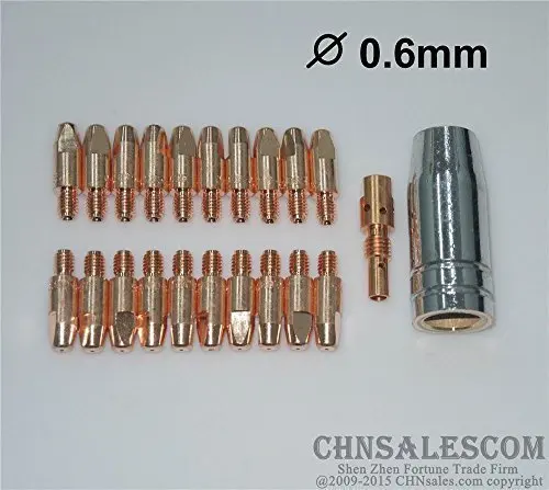 CHNsalescom 22 шт. MB 25AK MIG/MAG сварочный пистолет Контактный наконечник 0 6x28 для газовой