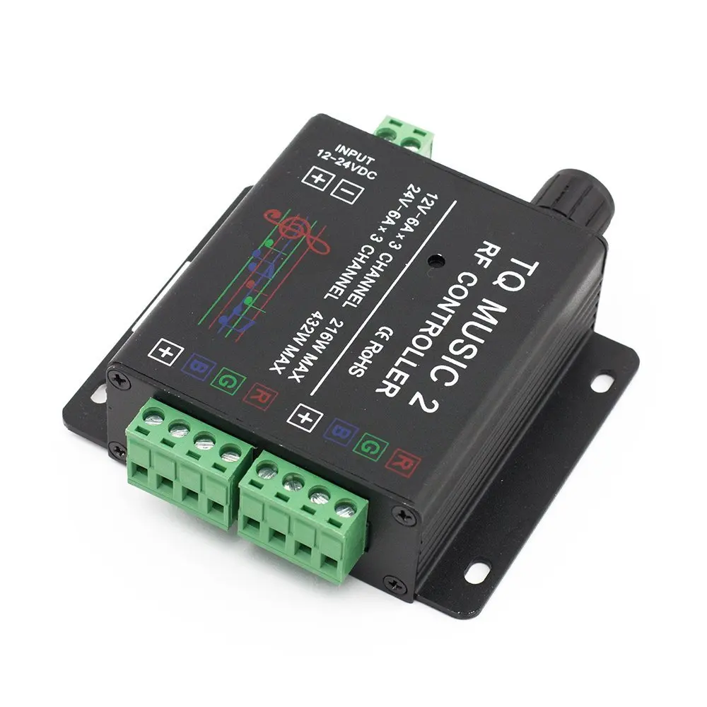 Светодиодный RGB музыкальный сенсорный контроллер RF Sensitivety светильник