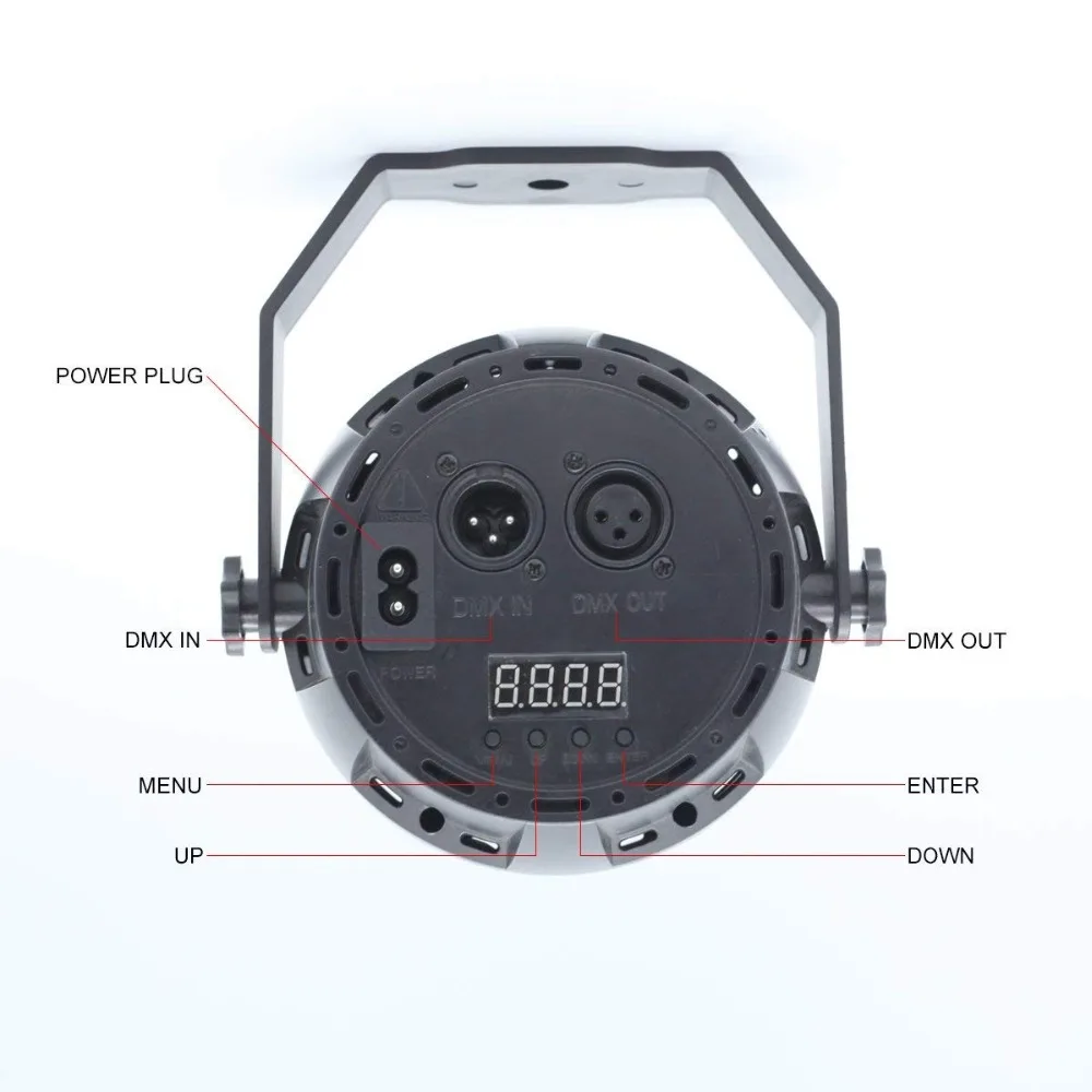 18 LED disco DJ Voice Activated Stage lamp effect Lighting auto Rotating RGB Light for wedding and birthday party | Лампы и освещение