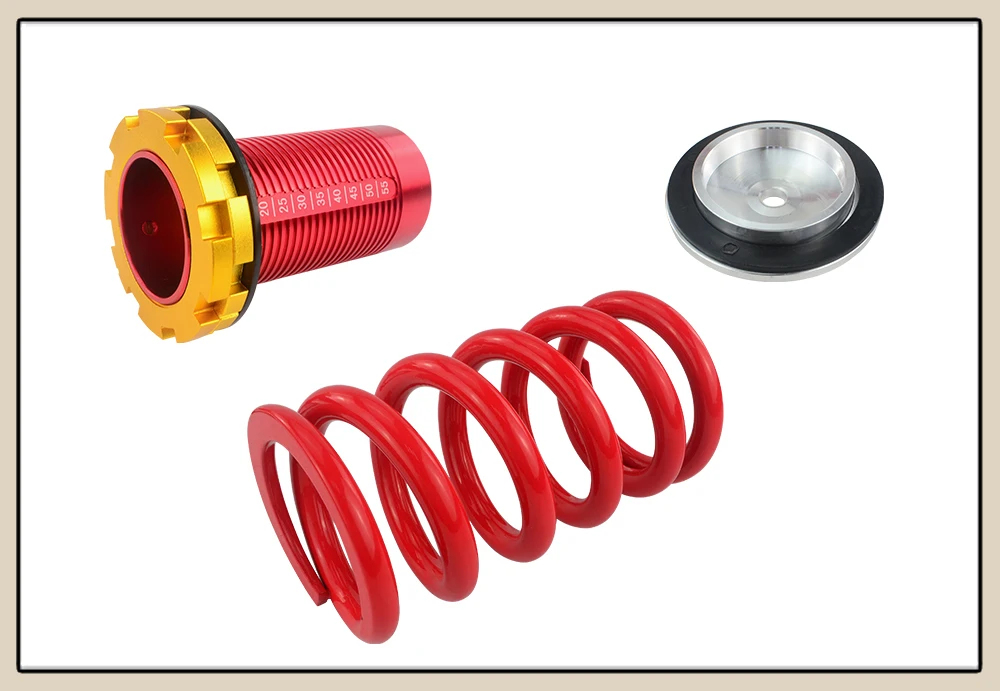 LZONE-алюминиевые комплекты Coilover для Honda Civic 88-00 красный подвеска Coilover/пружины Coilover JR-TH11R