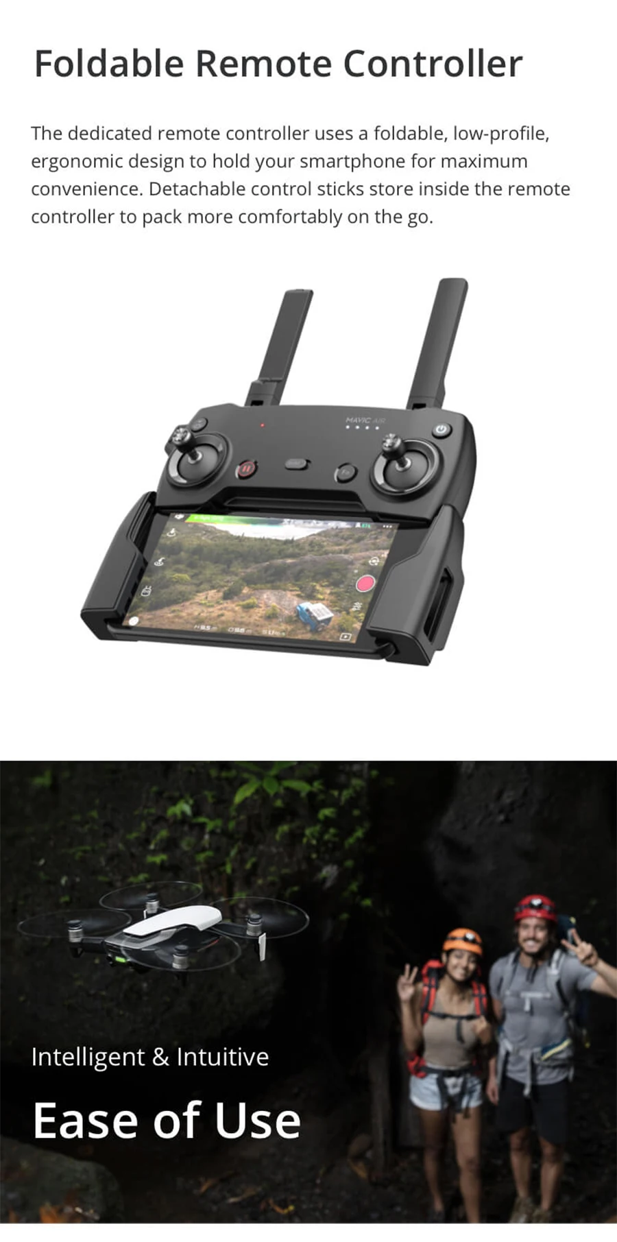 Взлетно-посадочная площадка для DJI Mavic Air Дрон с разрешением 4K 100 Мбит/с видео 3-осевому гидростабилизатору Камера время полета 21 минут с 4 км удаленного Управление складной Квадрокоптер с дистанционным управлением