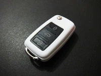 white remote key protection case for vw golf jetta polo passat