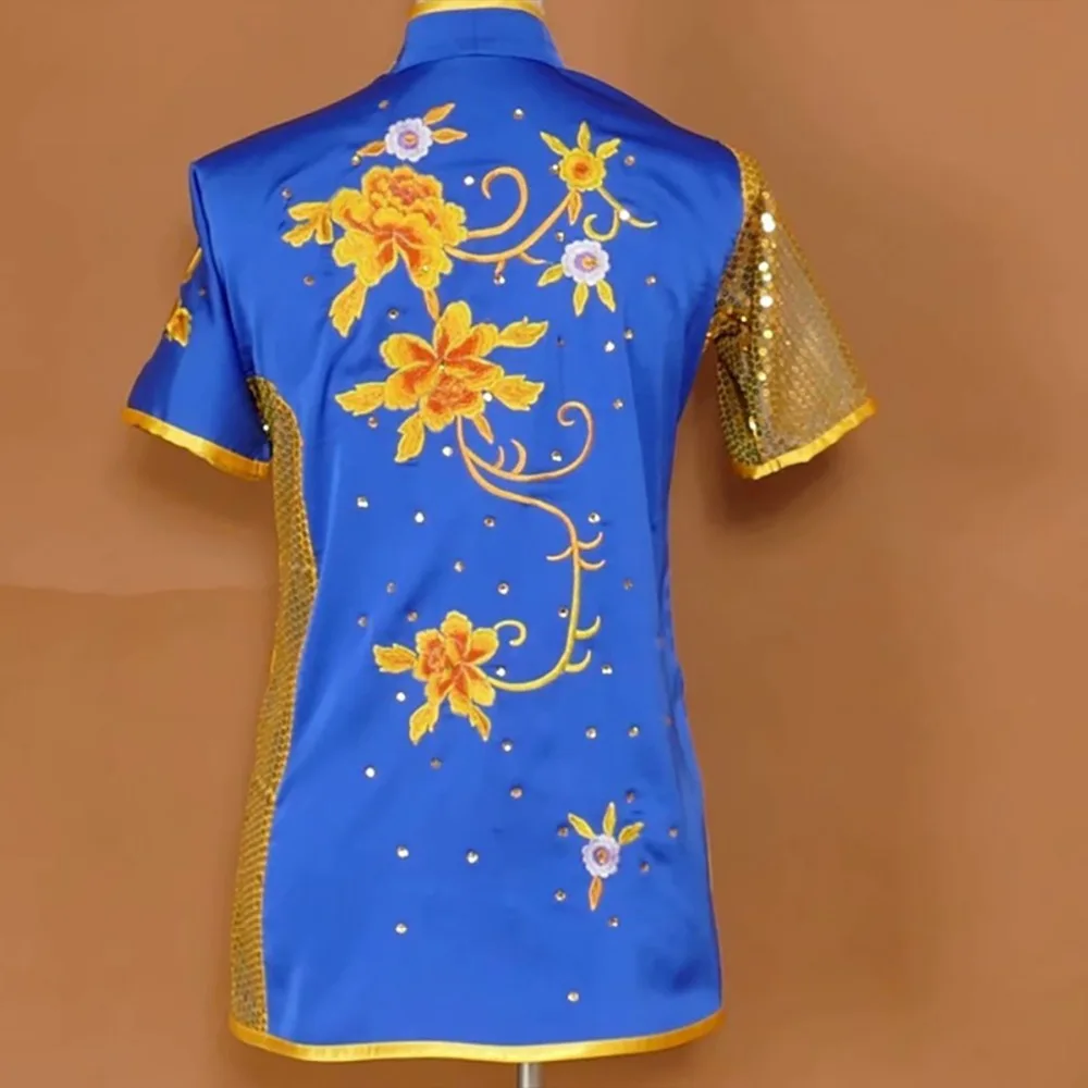 Wushu taichi одежда тайцзи changquan Униформа боевые искусства соревнования вышитые
