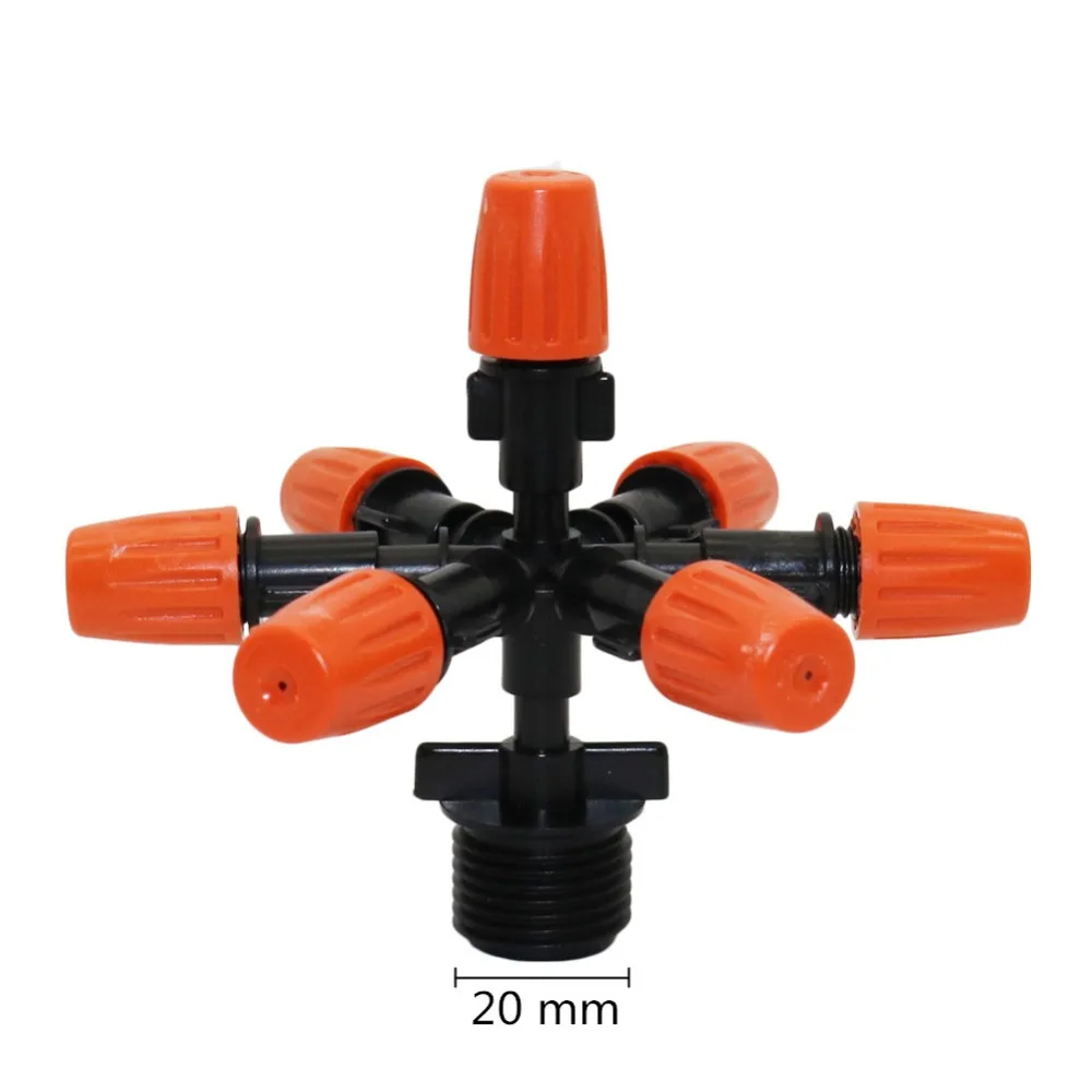 Agriculture Mist Nozzle with 1/2 Inch Male Thread Adjustable Greenhouse Irrigation Sprinkler Garden Spray nozzle 1 Pcs | Дом и сад