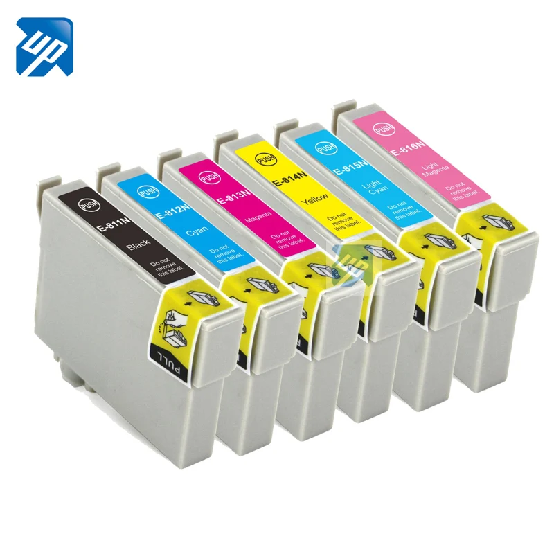 6 x 81N T0811 Совместимый картридж для принтера EPSON R270 R290 R295 R390 RX590 RX610 RX690 RX695|ink