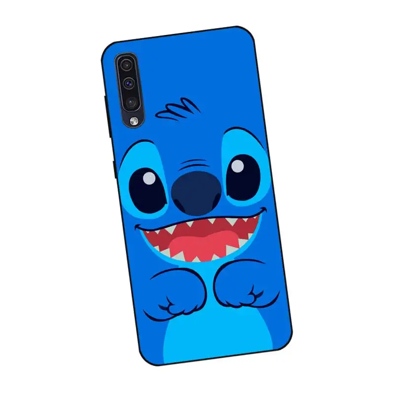 P211 стежка милый черный силиконовый чехол для samsung Galaxy A6 A7 A8 A9 A10 A30 A40 A50 A60 A70 A80 A90 5G A20E