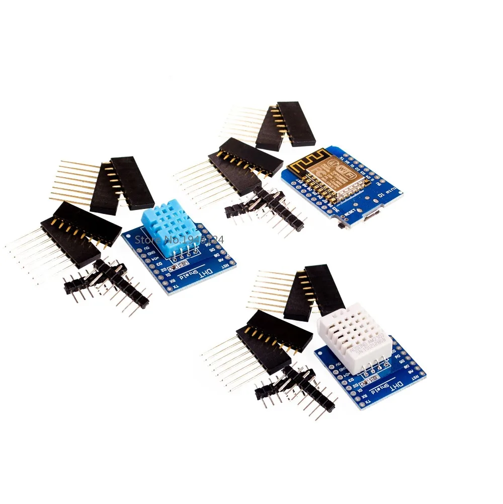 WeMos D1 mini + DHT11 Shield DHT22 | Электронные компоненты и принадлежности