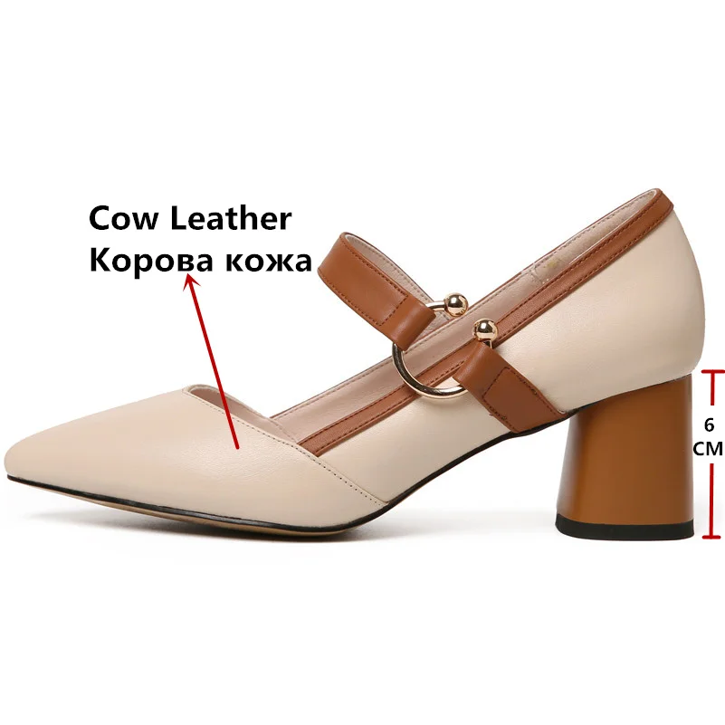 Женские туфли-лодочки FEDONAS черные туфли из натуральной кожи на высоком каблуке с
