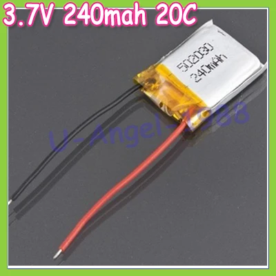10 шт./лот 3 7 В 240 мАч LiPo аккумулятор SH 6020 мини 3CH вертолет|sh 6020|3.7v 240mah lipo battery3.7v |