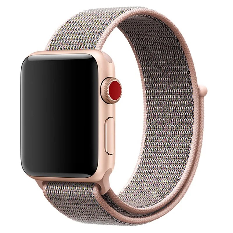 Ремешок для наручных часов Apple Watch серии 3/2/1 38 мм 42 мягкий нейлон дышащий сменный