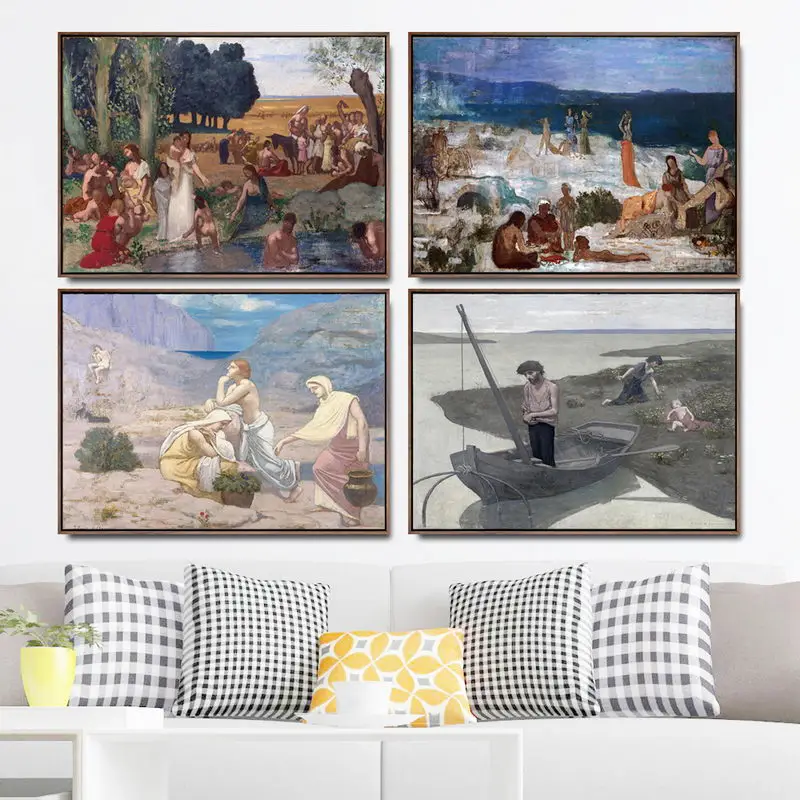 Украшение дома художественные настенные картины Фро гостиная холст с печатью