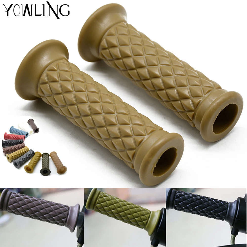 

Vintage 1pair Universal Rubber 7/8'' Motorbike Handle Hand Bar Motocross Gel Handlebar Grips Practical Motorcycle Hand Grips