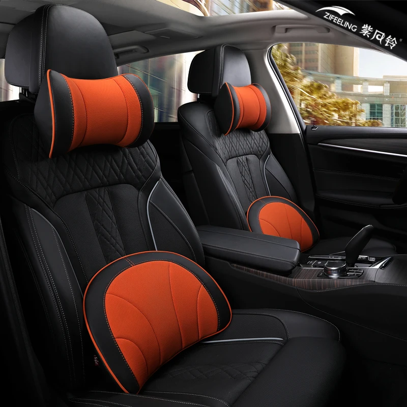 

Car Neck Pillow Lumbar Waist Support Headrest Pillows Back Cushion Seat Supports Memory Foam Seat Covers Auto Accessories
